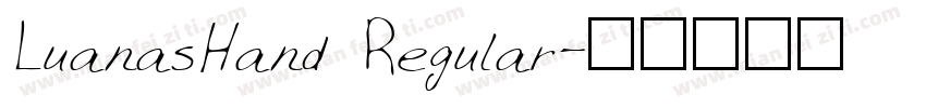 LuanasHand Regular字体转换
